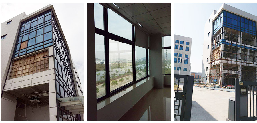 明框玻璃幕墻施工內部結構